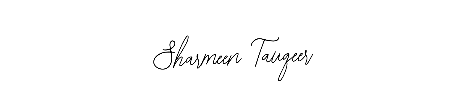 The best way (Bearetta-2O07w) to make a short signature is to pick only two or three words in your name. The name Sharmeen Tauqeer include a total of six letters. For converting this name. Sharmeen Tauqeer signature style 12 images and pictures png