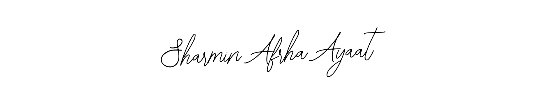 Make a short Sharmin Afrha Ayaat signature style. Manage your documents anywhere anytime using Bearetta-2O07w. Create and add eSignatures, submit forms, share and send files easily. Sharmin Afrha Ayaat signature style 12 images and pictures png