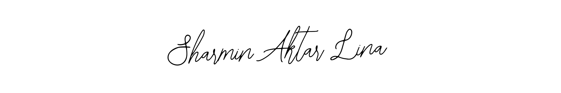 How to make Sharmin Aktar Lina name signature. Use Bearetta-2O07w style for creating short signs online. This is the latest handwritten sign. Sharmin Aktar Lina signature style 12 images and pictures png
