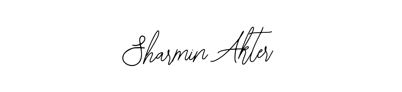 How to make Sharmin Akter name signature. Use Bearetta-2O07w style for creating short signs online. This is the latest handwritten sign. Sharmin Akter signature style 12 images and pictures png