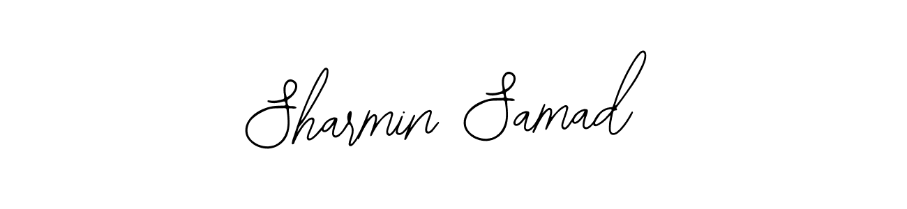 You should practise on your own different ways (Bearetta-2O07w) to write your name (Sharmin Samad) in signature. don't let someone else do it for you. Sharmin Samad signature style 12 images and pictures png