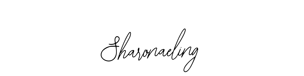 How to make Sharonaeling name signature. Use Bearetta-2O07w style for creating short signs online. This is the latest handwritten sign. Sharonaeling signature style 12 images and pictures png