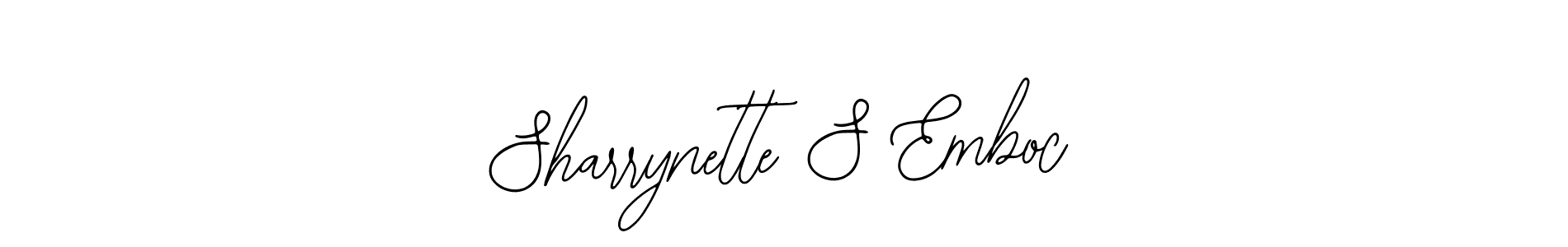 Also we have Sharrynette S Emboc name is the best signature style. Create professional handwritten signature collection using Bearetta-2O07w autograph style. Sharrynette S Emboc signature style 12 images and pictures png