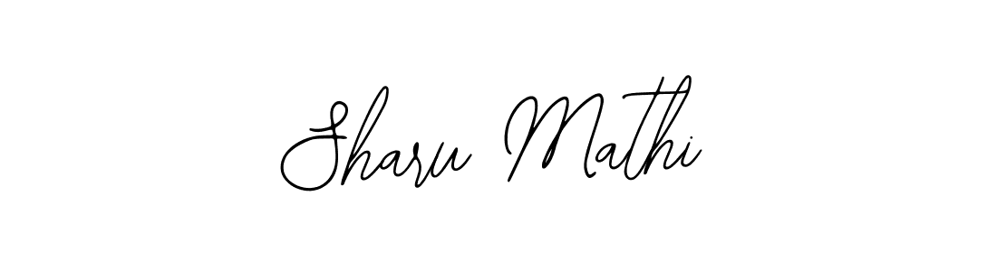 The best way (Bearetta-2O07w) to make a short signature is to pick only two or three words in your name. The name Sharu Mathi include a total of six letters. For converting this name. Sharu Mathi signature style 12 images and pictures png