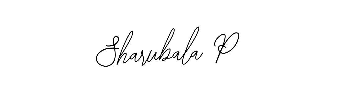 Design your own signature with our free online signature maker. With this signature software, you can create a handwritten (Bearetta-2O07w) signature for name Sharubala P. Sharubala P signature style 12 images and pictures png