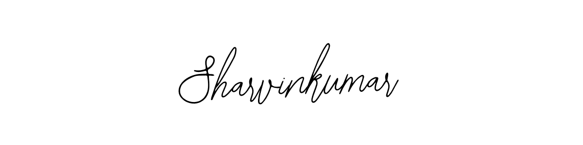 How to make Sharvinkumar name signature. Use Bearetta-2O07w style for creating short signs online. This is the latest handwritten sign. Sharvinkumar signature style 12 images and pictures png