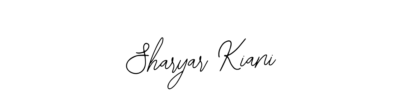 Similarly Bearetta-2O07w is the best handwritten signature design. Signature creator online .You can use it as an online autograph creator for name Sharyar Kiani. Sharyar Kiani signature style 12 images and pictures png