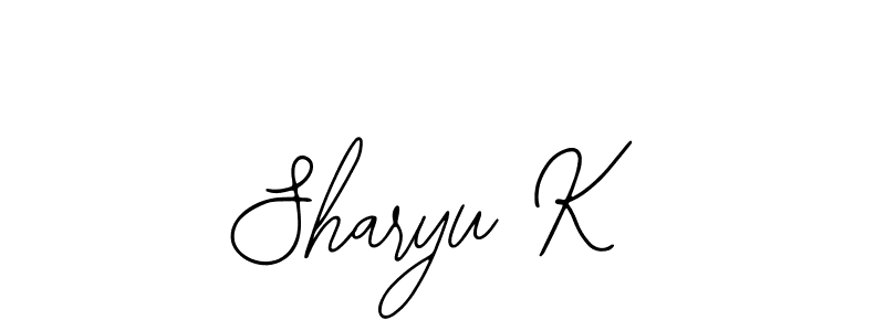 You should practise on your own different ways (Bearetta-2O07w) to write your name (Sharyu K) in signature. don't let someone else do it for you. Sharyu K signature style 12 images and pictures png