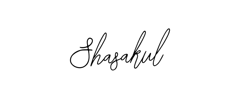 Use a signature maker to create a handwritten signature online. With this signature software, you can design (Bearetta-2O07w) your own signature for name Shasakul. Shasakul signature style 12 images and pictures png