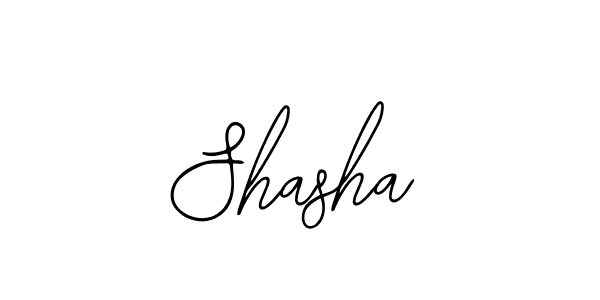 Use a signature maker to create a handwritten signature online. With this signature software, you can design (Bearetta-2O07w) your own signature for name Shasha. Shasha signature style 12 images and pictures png