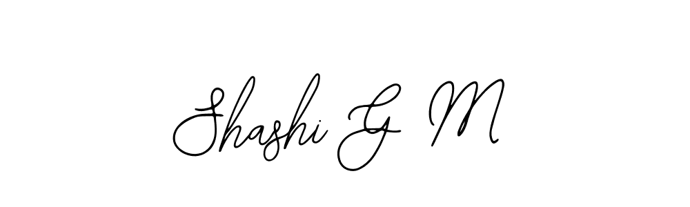 It looks lik you need a new signature style for name Shashi G M. Design unique handwritten (Bearetta-2O07w) signature with our free signature maker in just a few clicks. Shashi G M signature style 12 images and pictures png