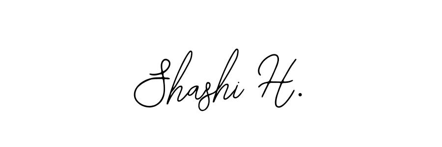 Make a beautiful signature design for name Shashi H.. With this signature (Bearetta-2O07w) style, you can create a handwritten signature for free. Shashi H. signature style 12 images and pictures png