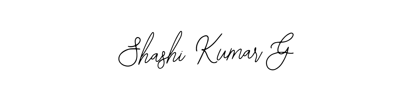 Similarly Bearetta-2O07w is the best handwritten signature design. Signature creator online .You can use it as an online autograph creator for name Shashi Kumar G. Shashi Kumar G signature style 12 images and pictures png