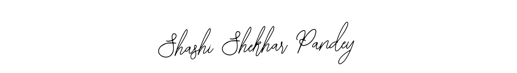 You should practise on your own different ways (Bearetta-2O07w) to write your name (Shashi Shekhar Pandey) in signature. don't let someone else do it for you. Shashi Shekhar Pandey signature style 12 images and pictures png