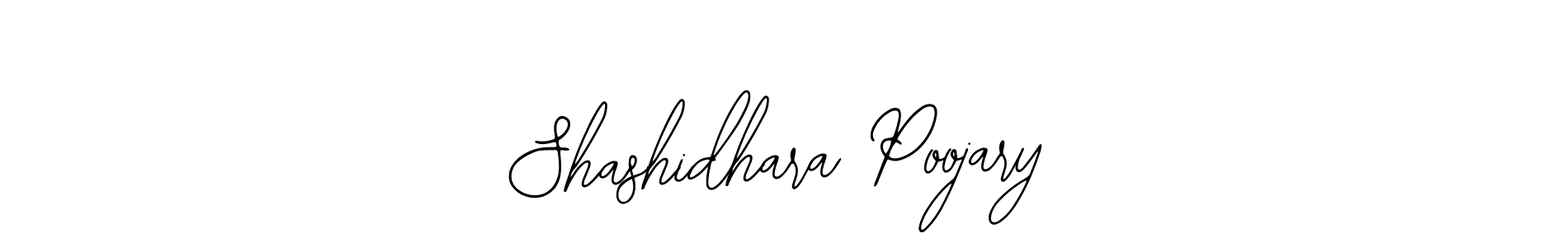 How to make Shashidhara Poojary name signature. Use Bearetta-2O07w style for creating short signs online. This is the latest handwritten sign. Shashidhara Poojary signature style 12 images and pictures png