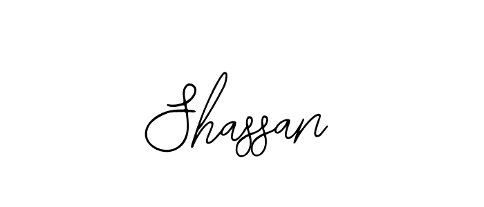 How to make Shassan signature? Bearetta-2O07w is a professional autograph style. Create handwritten signature for Shassan name. Shassan signature style 12 images and pictures png