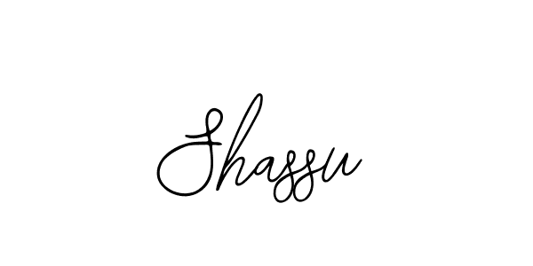 Design your own signature with our free online signature maker. With this signature software, you can create a handwritten (Bearetta-2O07w) signature for name Shassu. Shassu signature style 12 images and pictures png