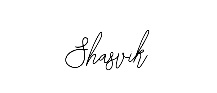 Use a signature maker to create a handwritten signature online. With this signature software, you can design (Bearetta-2O07w) your own signature for name Shasvik. Shasvik signature style 12 images and pictures png