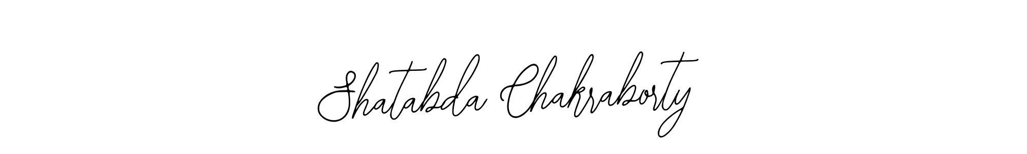 How to make Shatabda Chakraborty signature? Bearetta-2O07w is a professional autograph style. Create handwritten signature for Shatabda Chakraborty name. Shatabda Chakraborty signature style 12 images and pictures png