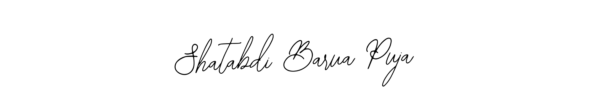 It looks lik you need a new signature style for name Shatabdi Barua Puja. Design unique handwritten (Bearetta-2O07w) signature with our free signature maker in just a few clicks. Shatabdi Barua Puja signature style 12 images and pictures png