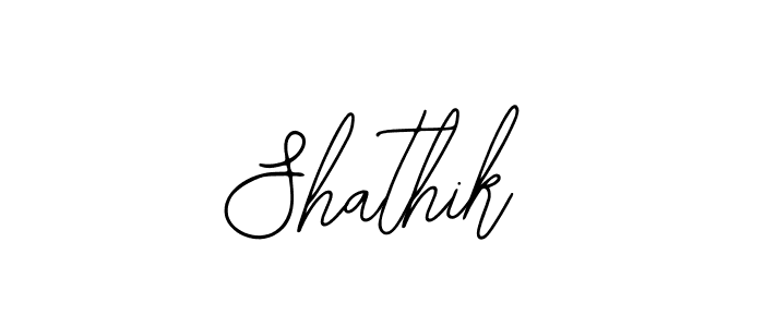 How to make Shathik signature? Bearetta-2O07w is a professional autograph style. Create handwritten signature for Shathik name. Shathik signature style 12 images and pictures png