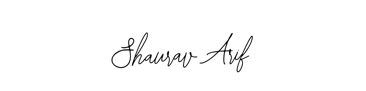 if you are searching for the best signature style for your name Shaurav Arif. so please give up your signature search. here we have designed multiple signature styles  using Bearetta-2O07w. Shaurav Arif signature style 12 images and pictures png