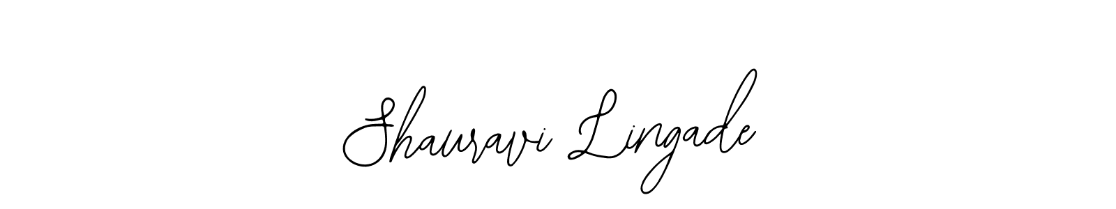 You should practise on your own different ways (Bearetta-2O07w) to write your name (Shauravi Lingade) in signature. don't let someone else do it for you. Shauravi Lingade signature style 12 images and pictures png