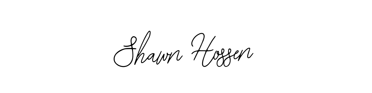 How to make Shawn Hossen name signature. Use Bearetta-2O07w style for creating short signs online. This is the latest handwritten sign. Shawn Hossen signature style 12 images and pictures png