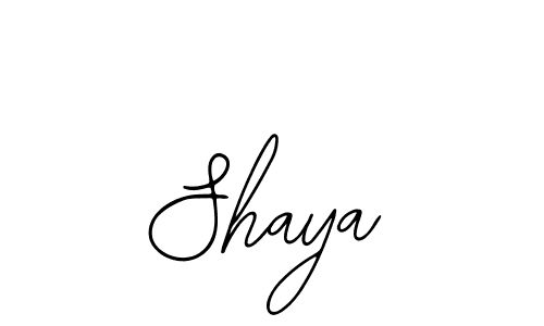 Use a signature maker to create a handwritten signature online. With this signature software, you can design (Bearetta-2O07w) your own signature for name Shaya. Shaya signature style 12 images and pictures png