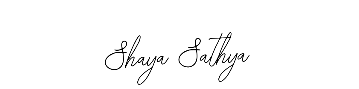 Shaya Sathya stylish signature style. Best Handwritten Sign (Bearetta-2O07w) for my name. Handwritten Signature Collection Ideas for my name Shaya Sathya. Shaya Sathya signature style 12 images and pictures png