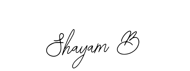 You can use this online signature creator to create a handwritten signature for the name Shayam B. This is the best online autograph maker. Shayam B signature style 12 images and pictures png