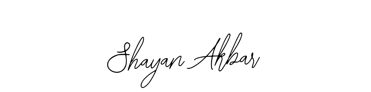 Also we have Shayan Akbar name is the best signature style. Create professional handwritten signature collection using Bearetta-2O07w autograph style. Shayan Akbar signature style 12 images and pictures png