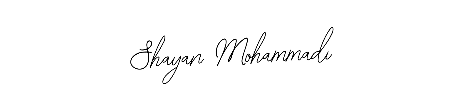 Similarly Bearetta-2O07w is the best handwritten signature design. Signature creator online .You can use it as an online autograph creator for name Shayan Mohammadi. Shayan Mohammadi signature style 12 images and pictures png