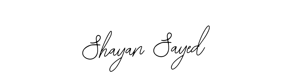 This is the best signature style for the Shayan Sayed name. Also you like these signature font (Bearetta-2O07w). Mix name signature. Shayan Sayed signature style 12 images and pictures png