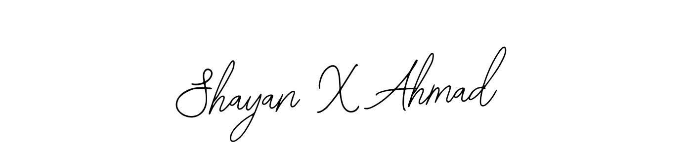 Create a beautiful signature design for name Shayan X Ahmad. With this signature (Bearetta-2O07w) fonts, you can make a handwritten signature for free. Shayan X Ahmad signature style 12 images and pictures png