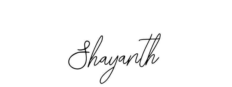 Shayanth stylish signature style. Best Handwritten Sign (Bearetta-2O07w) for my name. Handwritten Signature Collection Ideas for my name Shayanth. Shayanth signature style 12 images and pictures png
