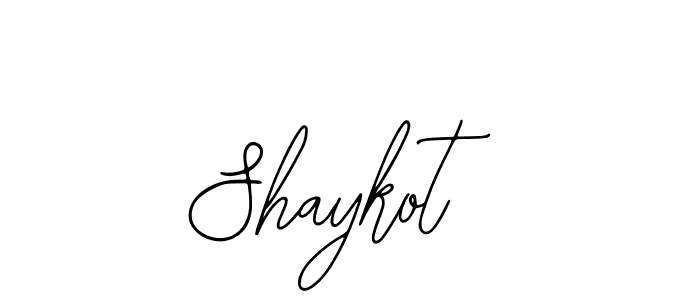 Design your own signature with our free online signature maker. With this signature software, you can create a handwritten (Bearetta-2O07w) signature for name Shaykot. Shaykot signature style 12 images and pictures png