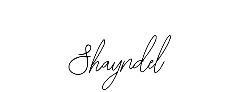 How to make Shayndel name signature. Use Bearetta-2O07w style for creating short signs online. This is the latest handwritten sign. Shayndel signature style 12 images and pictures png