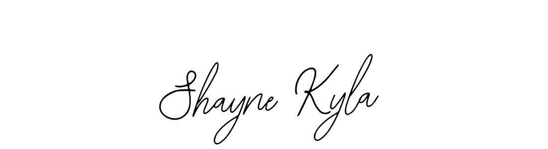 How to make Shayne Kyla signature? Bearetta-2O07w is a professional autograph style. Create handwritten signature for Shayne Kyla name. Shayne Kyla signature style 12 images and pictures png