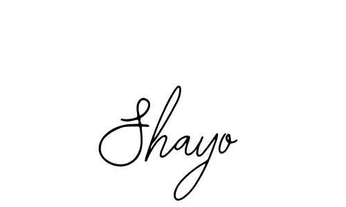 You should practise on your own different ways (Bearetta-2O07w) to write your name (Shayo) in signature. don't let someone else do it for you. Shayo signature style 12 images and pictures png