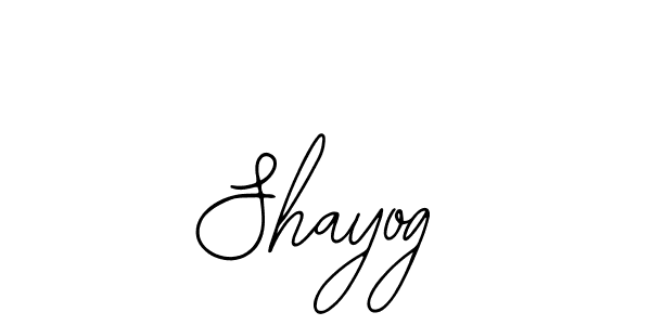 Make a beautiful signature design for name Shayog. With this signature (Bearetta-2O07w) style, you can create a handwritten signature for free. Shayog signature style 12 images and pictures png