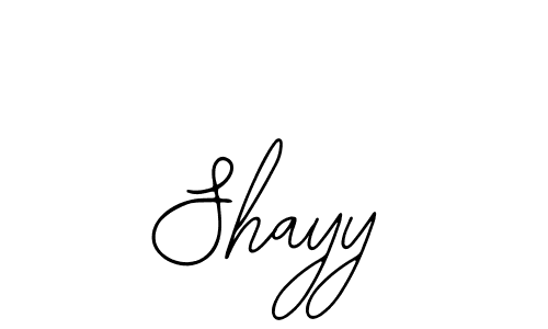 Use a signature maker to create a handwritten signature online. With this signature software, you can design (Bearetta-2O07w) your own signature for name Shayy. Shayy signature style 12 images and pictures png