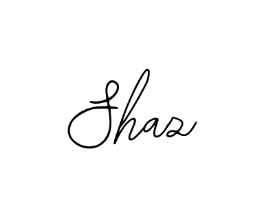 How to make Shaz name signature. Use Bearetta-2O07w style for creating short signs online. This is the latest handwritten sign. Shaz signature style 12 images and pictures png