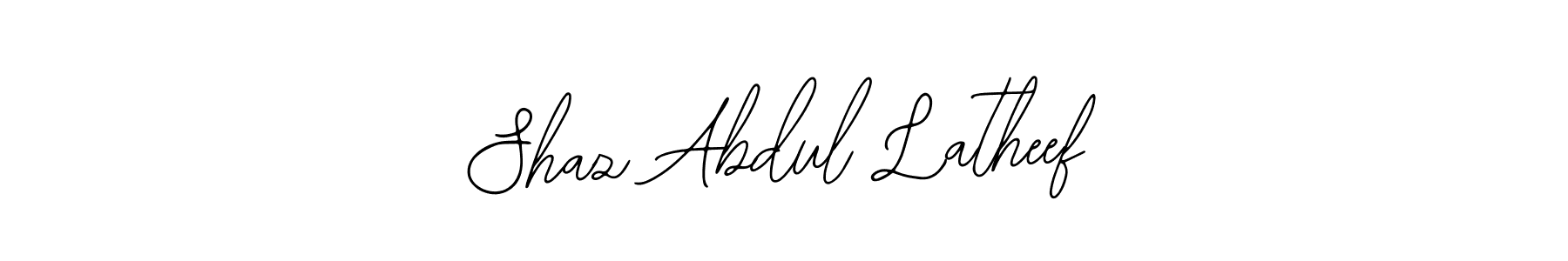 How to Draw Shaz Abdul Latheef signature style? Bearetta-2O07w is a latest design signature styles for name Shaz Abdul Latheef. Shaz Abdul Latheef signature style 12 images and pictures png