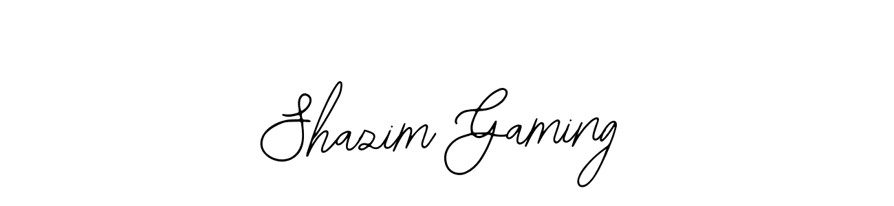 You should practise on your own different ways (Bearetta-2O07w) to write your name (Shazim Gaming) in signature. don't let someone else do it for you. Shazim Gaming signature style 12 images and pictures png