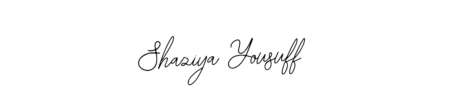 Make a beautiful signature design for name Shaziya Yousuff. Use this online signature maker to create a handwritten signature for free. Shaziya Yousuff signature style 12 images and pictures png