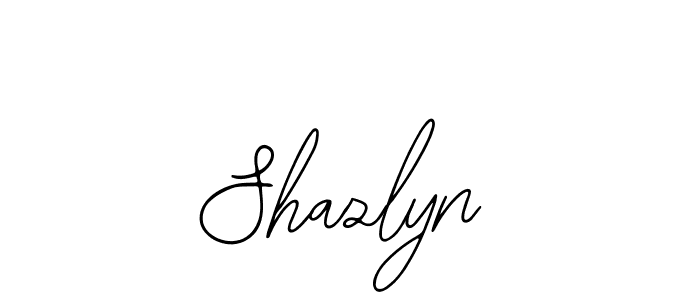 Also You can easily find your signature by using the search form. We will create Shazlyn name handwritten signature images for you free of cost using Bearetta-2O07w sign style. Shazlyn signature style 12 images and pictures png