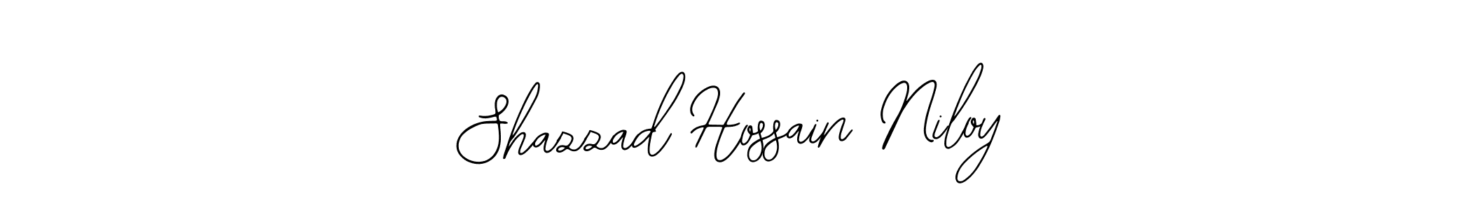 The best way (Bearetta-2O07w) to make a short signature is to pick only two or three words in your name. The name Shazzad Hossain Niloy include a total of six letters. For converting this name. Shazzad Hossain Niloy signature style 12 images and pictures png