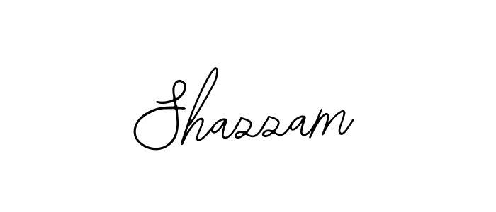 Make a beautiful signature design for name Shazzam. With this signature (Bearetta-2O07w) style, you can create a handwritten signature for free. Shazzam signature style 12 images and pictures png