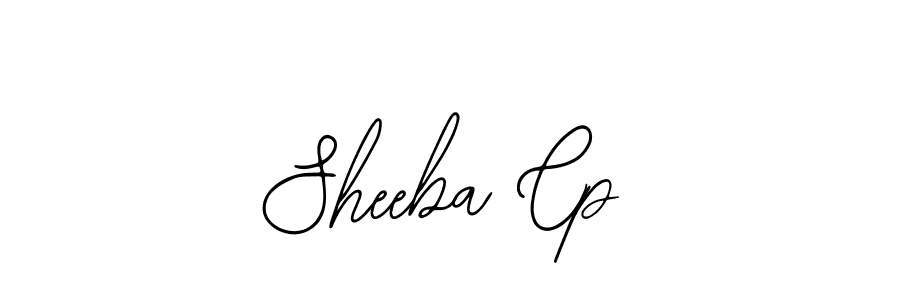 Sheeba Cp stylish signature style. Best Handwritten Sign (Bearetta-2O07w) for my name. Handwritten Signature Collection Ideas for my name Sheeba Cp. Sheeba Cp signature style 12 images and pictures png